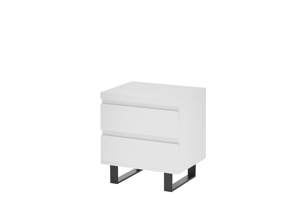 Nachttisch inkl. 2 Schubladen AUSTIN von MCA Furniture Weiß