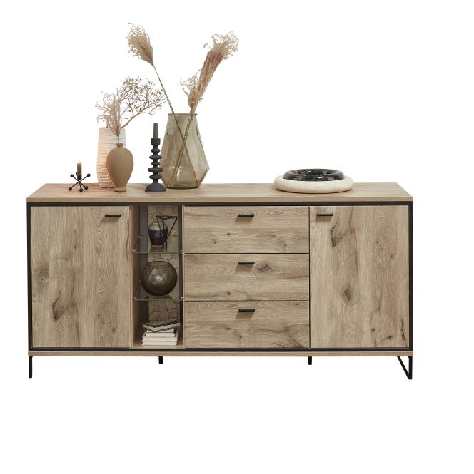 Sideboard 2-trg und 3 Schubladen RUBEN von Wohn-Concept Viking Oak Nature