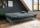 2-Sitzer Sofa Federkern mit Schlaffunktion und Bettkasten 208 cm breit Blau DALE - 2