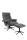 Relax-Sessel 360° drehbar mit Hocker OLVERA von Duo Collection Anthrazit / Schwarz - 2