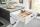 Küchenzeile Leerblock 180cm Büroküche inkl. Spüle und Spültischarmatur PKW 318011 von Pino Küchen Lichtgrau / Grafit - 5