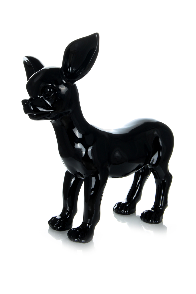 Schwarz Skulptur von 120 Kayoom Chihuahua