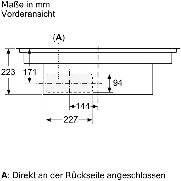 Neff Induktionskochfeld T48CD7AX2 inkl. schwarz Dunstabzug